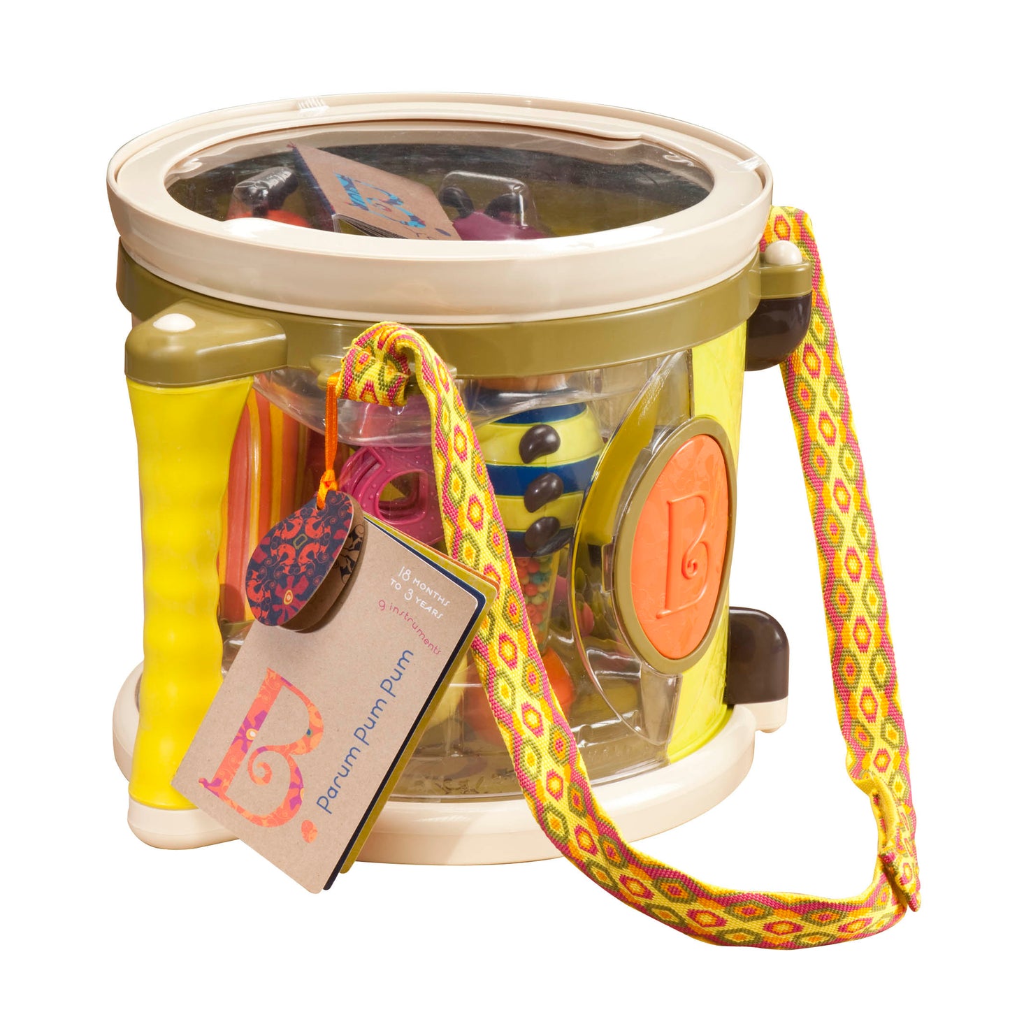 Parum Pum Pum Kids Musical Drum Set with Accessories