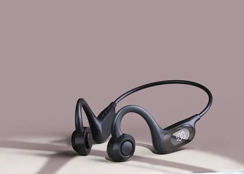 Enfain AKZ-G3 Wireless Open-Ear Headphones Air Conduction Bluetooth 5.3 30h Black