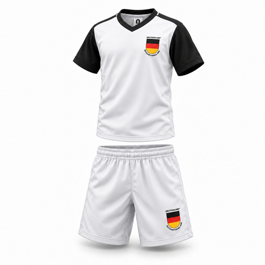 Euro 2024 Germany Boys' Football Jersey and Shorts Set