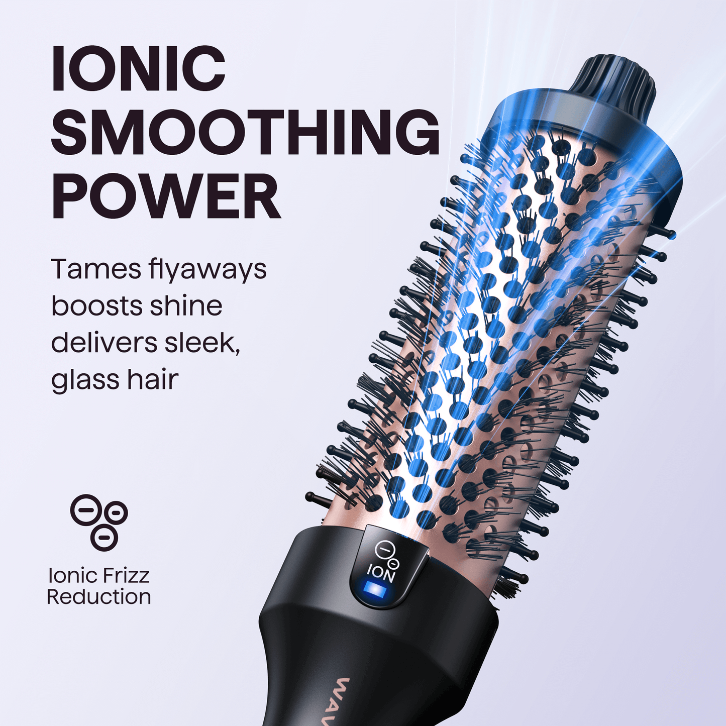 Blowout Boost Ionic Thermal Brush – Rose Gold Salon‑Quality Hair Styling