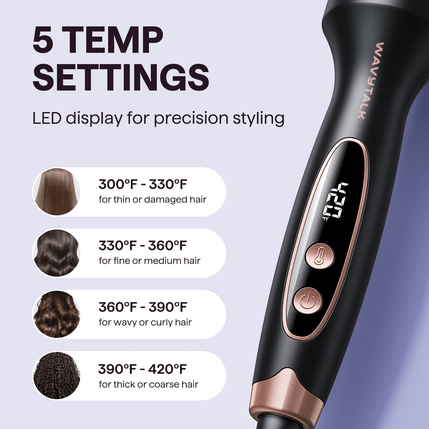 Blowout Boost Ionic Thermal Brush – Rose Gold Salon‑Quality Hair Styling