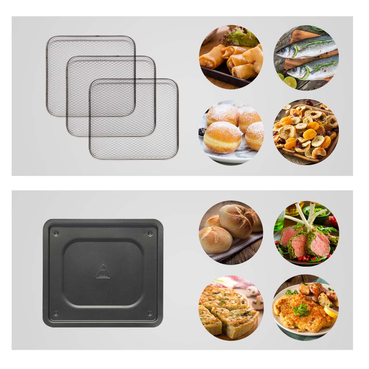 BluMill XXL Airfryer Oven: 12-in-1, 12L Capacity, Digital Touchscreen Control