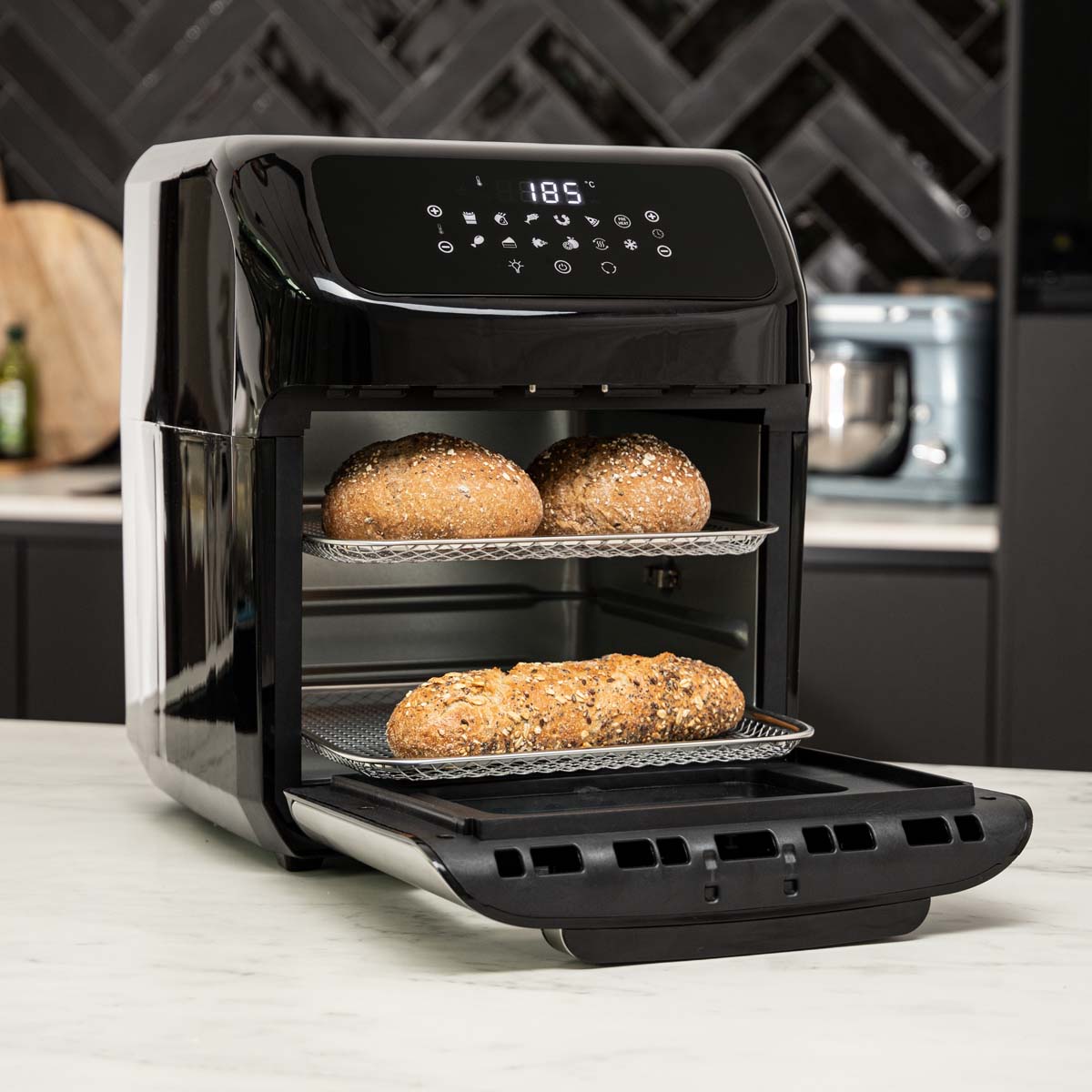 BluMill XXL Airfryer Oven: 12-in-1, 12L Capacity, Digital Touchscreen Control