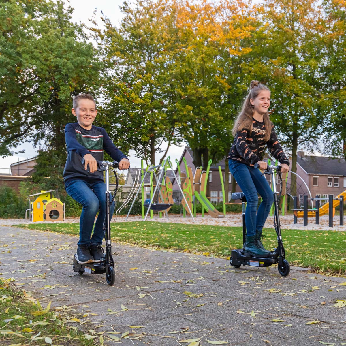 BluMill Kids Electric Scooter with Seat: Safe, Foldable, 7.5 MPH Top Speed