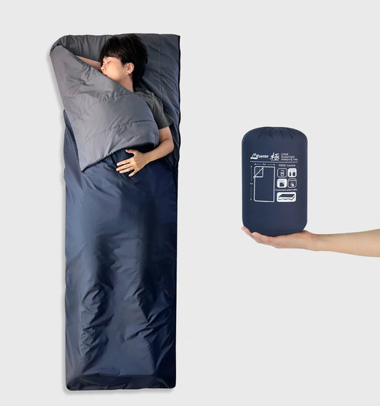 Ultra Compact Combinable Summer Sleeping Bag 62°F Travel - Gomix Brands Outlet