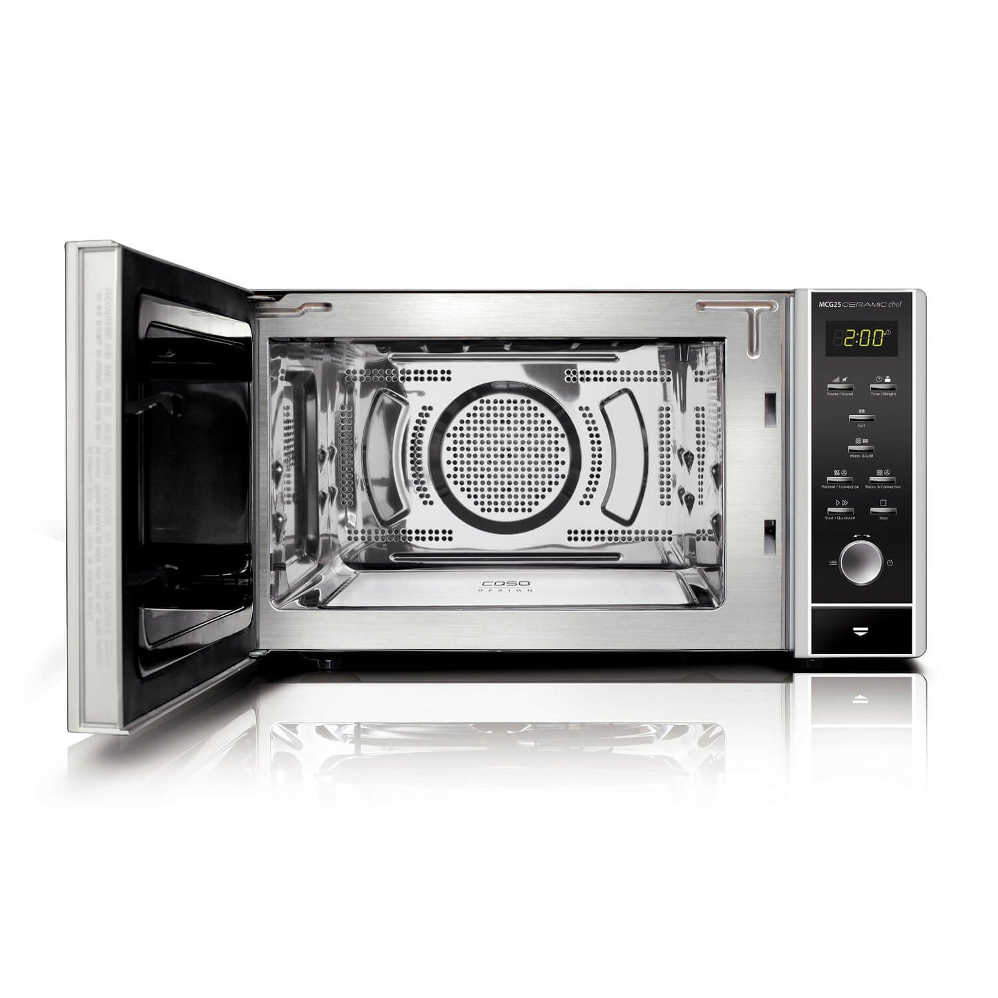 Caso Design MCG25 Ceramic Chef 3-in-1 Microwave: Grill Oven Air Fryer