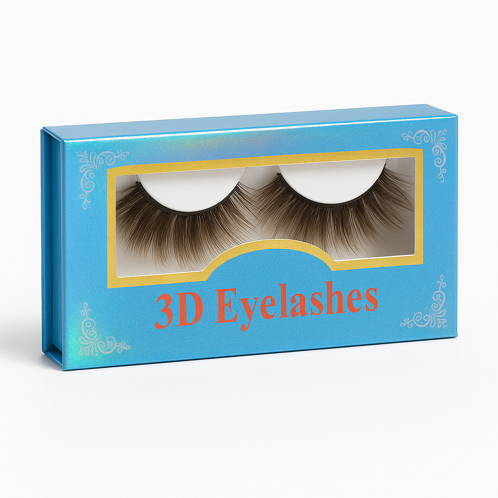 Luxurious 3D False Eyelashes: Reusable PBT Fiber for Stunning, Voluminous Lashes