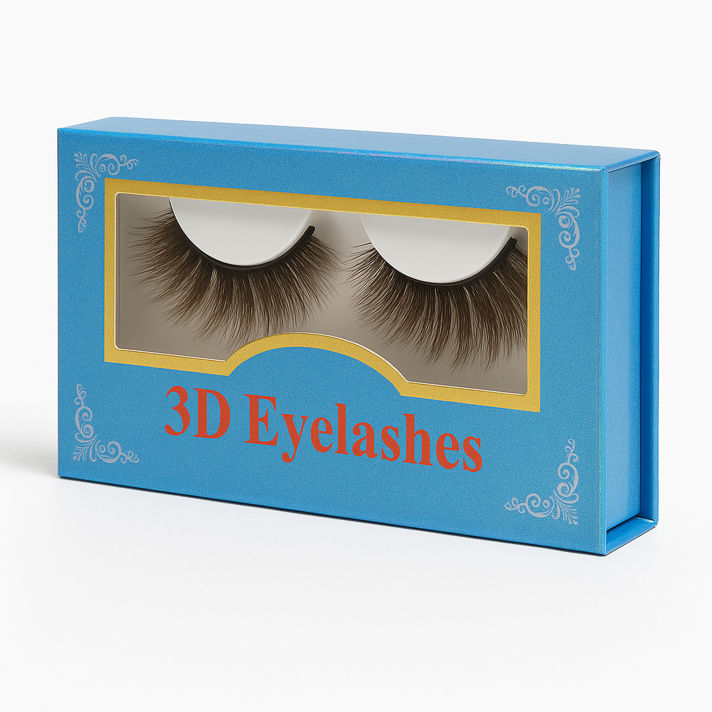 Luxurious 3D False Eyelashes: Reusable PBT Fiber for Stunning, Voluminous Lashes