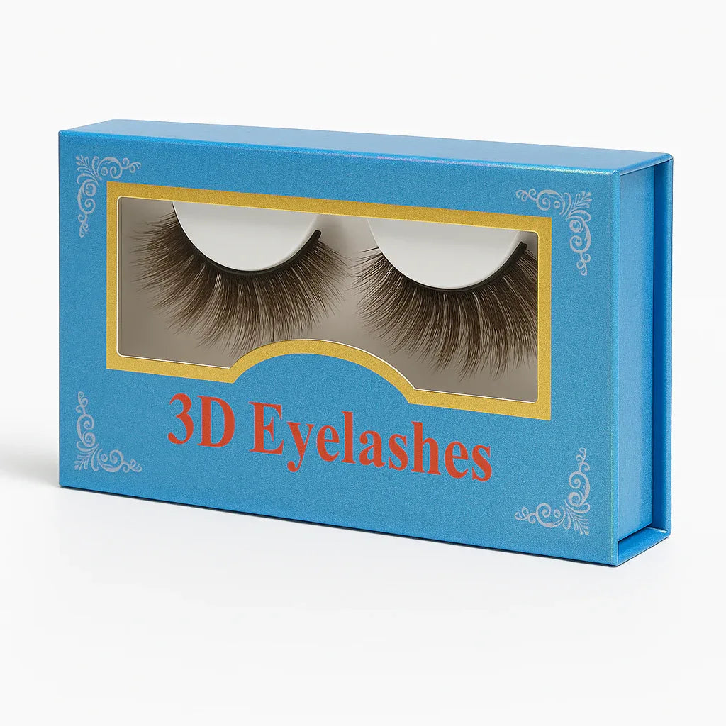 Luxurious 3D False Eyelashes: Reusable PBT Fiber for Stunning, Voluminous Lashes - Gomix Brands Outlet