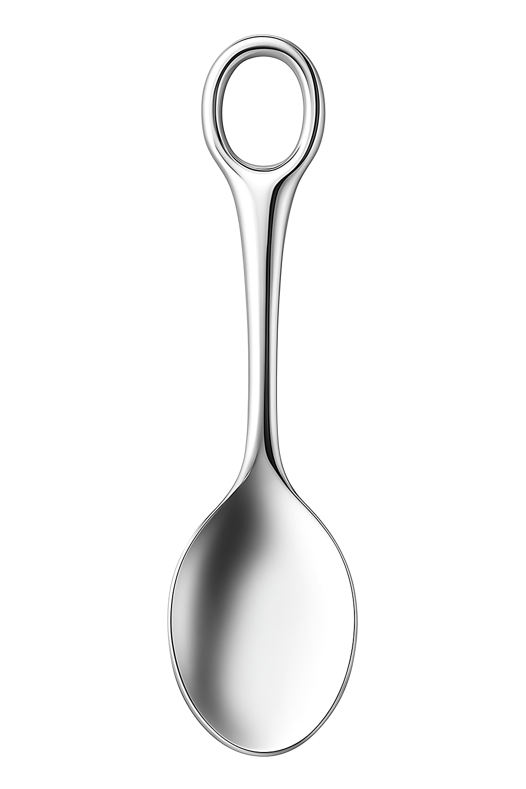 Regent Glass Bowl with spoon & Silver Plate