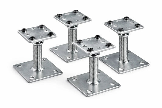 95x95mm Raised Access Floor Pedestal, 100mm Height, Durable Steel - Gomix Brands Outlet