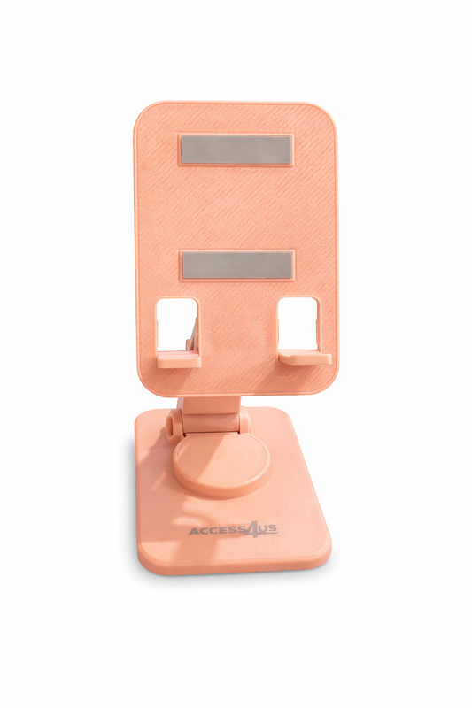 Adjustable Foldable Phone Stand with Anti-Slip Base - pink