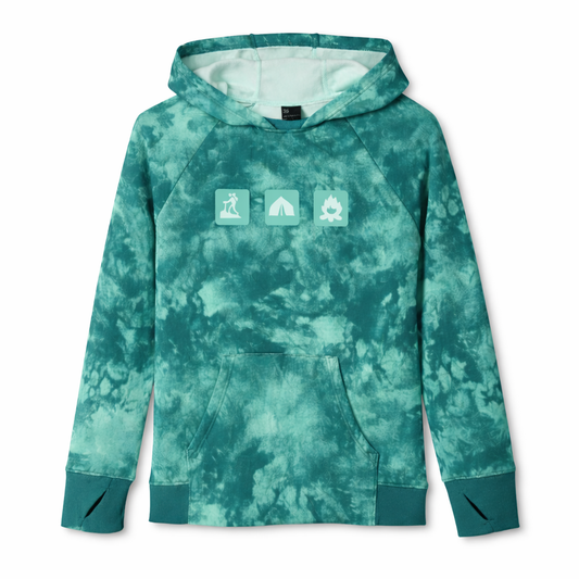 All in Motion Tie-Dye Performance Hoodie with Thumbholes