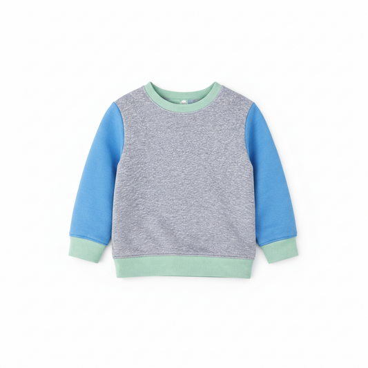 Cat & Jack Gray Toddler Boy Fleeced Sweatshirt