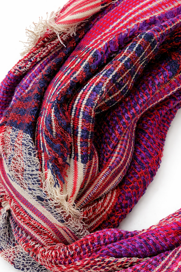 Mixit Women's Elegant RHUBARB Red Multicolor Infinity Scarf