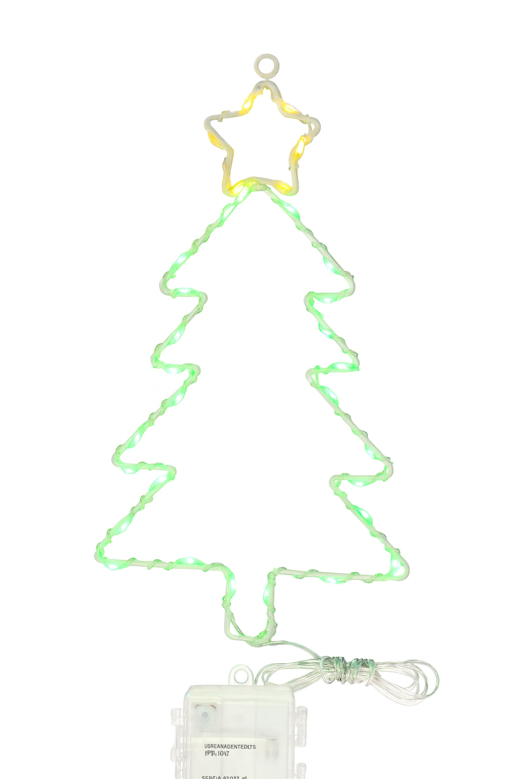 30cm USB Powered Neon Flex Christmas Tree Light – Green & Yellow