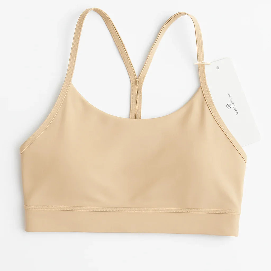 Butterluxe Light Support Y-Back Spaghetti Yoga Sports Bra - Gomix Brands Outlet