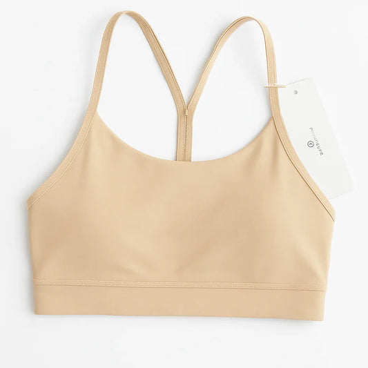 Butterluxe Light Support Y-Back Spaghetti Yoga Sports Bra - Gomix Brands Outlet