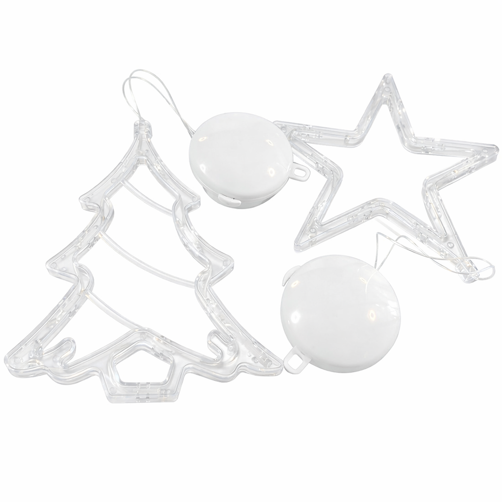 Festive Christmas Light Garland with Tree Star