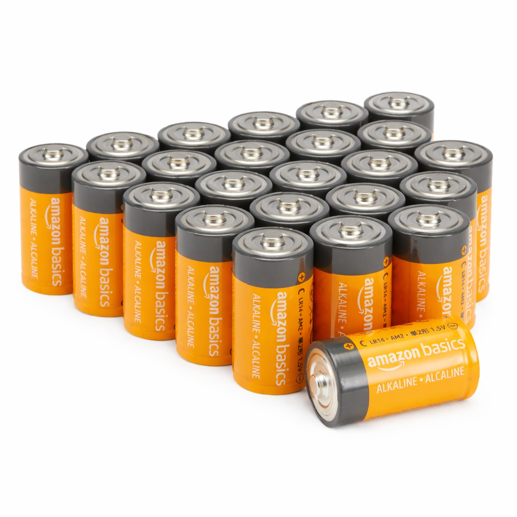 Amazon Basics Alkaline All-Purpose Batteries, 1.5 Volt