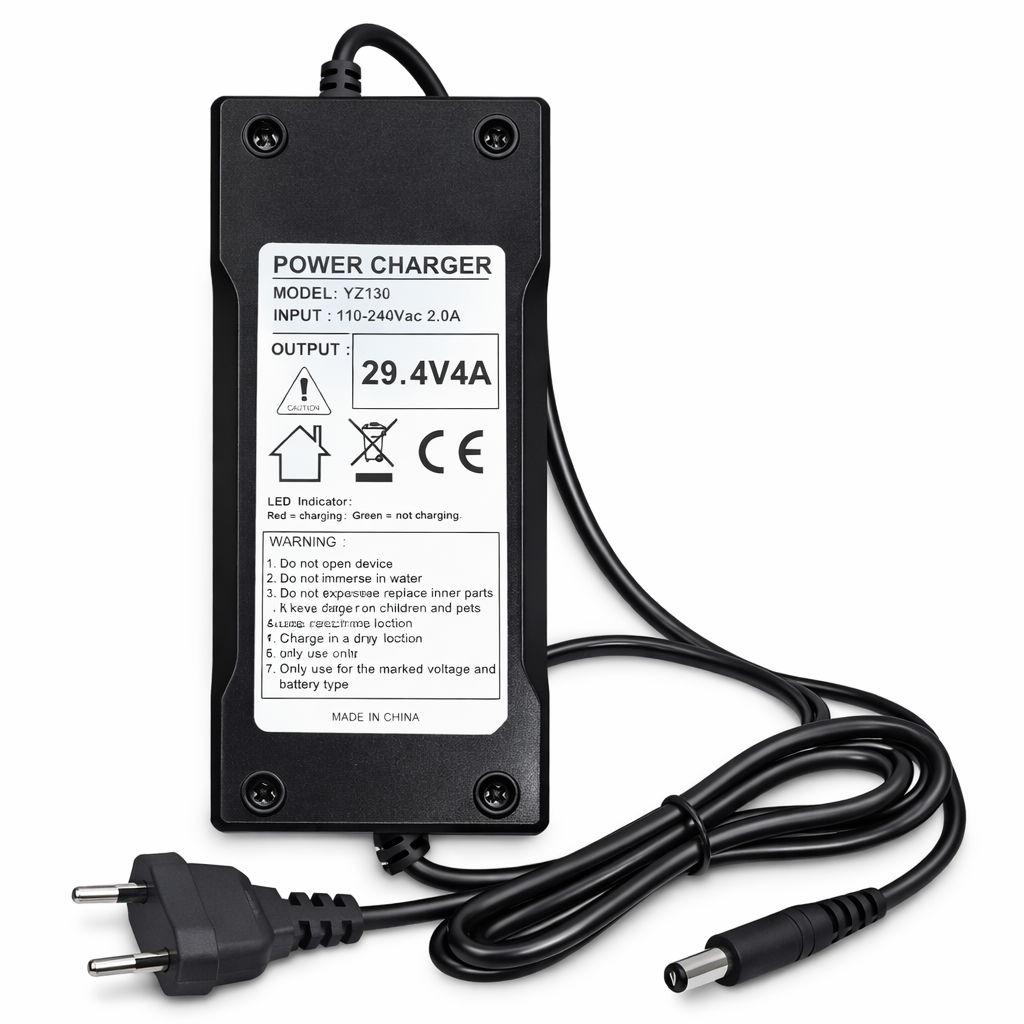 YZPower 29.4V 4A Lithium Battery Charger Adapter