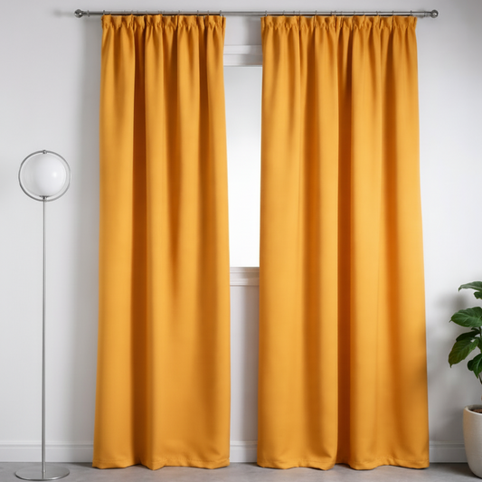Brilliant Pencil Pleat Curtain – Polyester – Ready to Hang