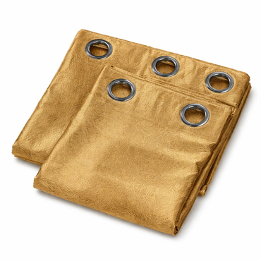 Elegant velvet Golden Pair of Curtains for Home Décor