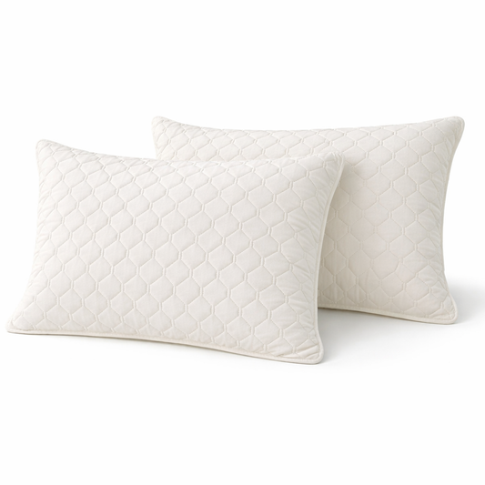 WOLTU Quilted Pillowcases set of 2