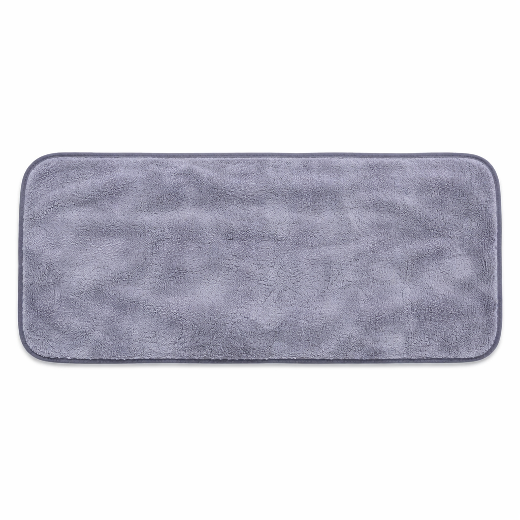 yijia Shan Soft Grey Microfiber Towel – 75 × 35 cm | Quick-Dry & Plush