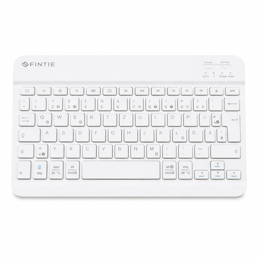 FINTIE Ultrathin Wireless Bluetooth Keyboard Portable White