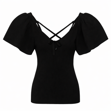 ONLY ribbed knit fabric everyday casual wear with a fashionable edge.