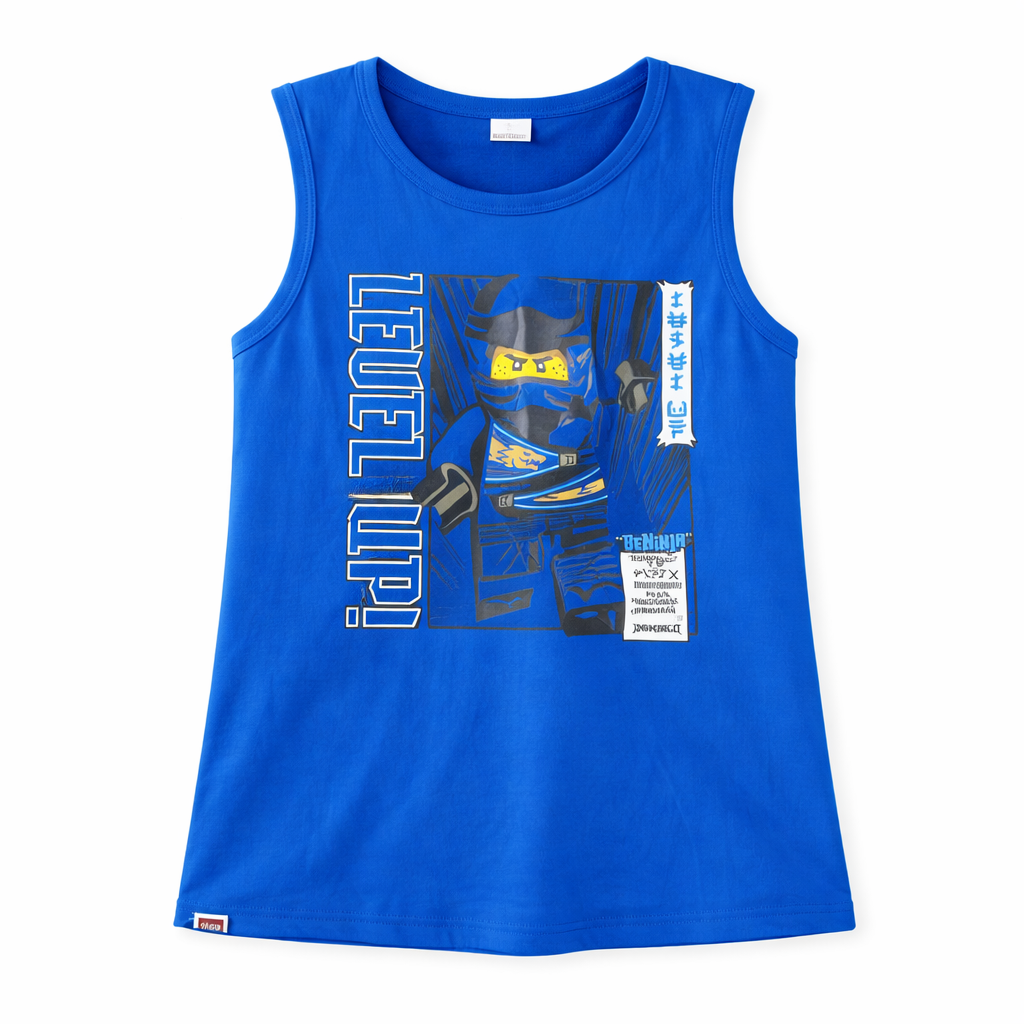 Lego City Boys' sleeveless tank tops with LEGO-themed designs