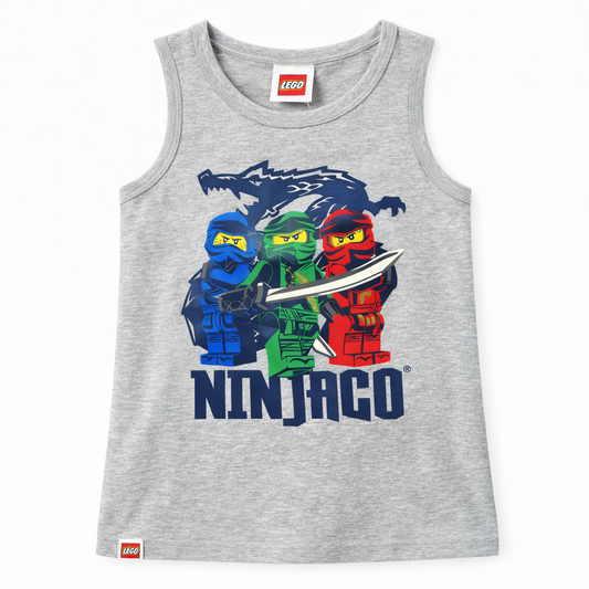 Lego City Boys' sleeveless tank tops with LEGO-themed designs