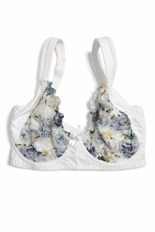 Curve Muse floral lace bra