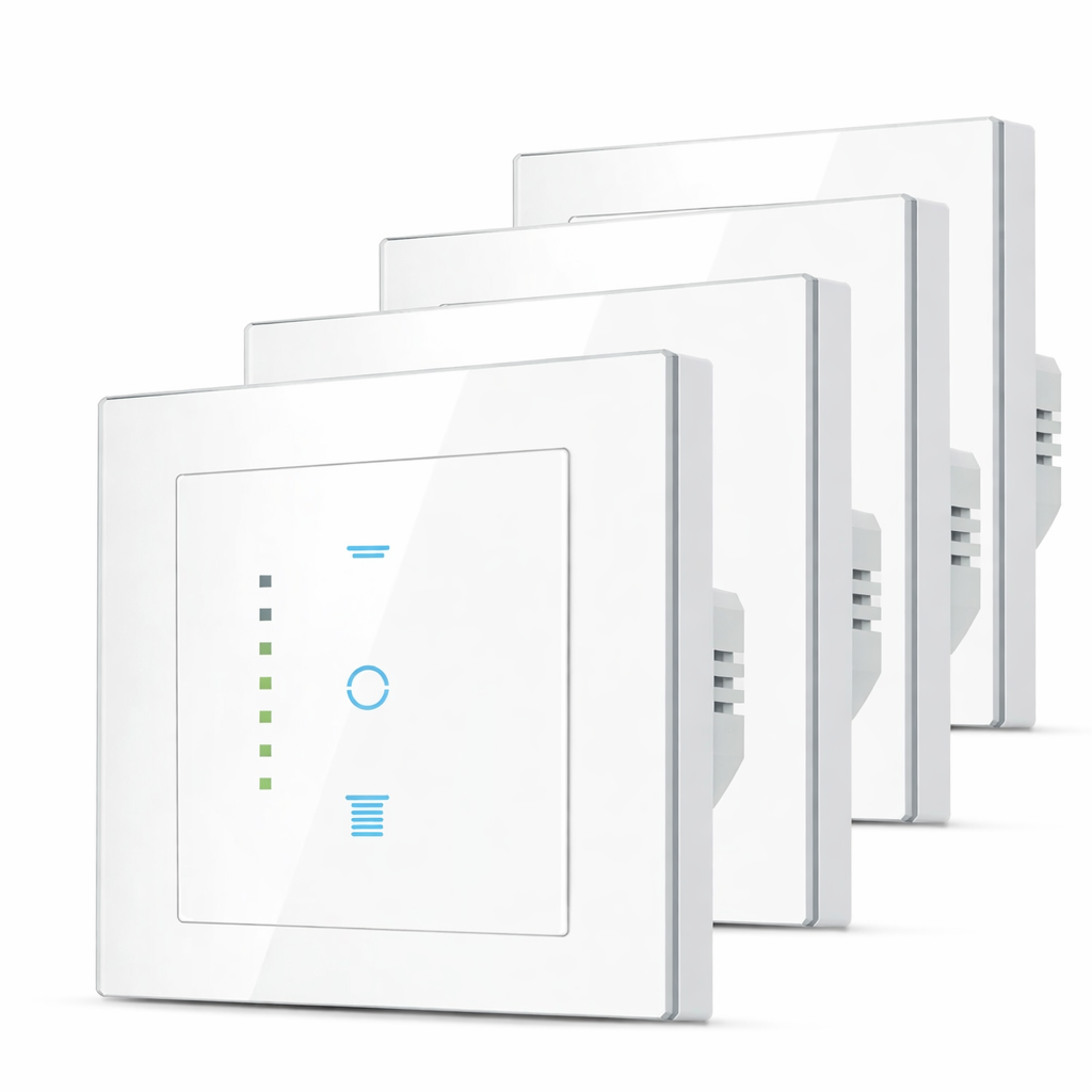 CURRYSMARTER Wi‑Fi Roller Shutter Switch Set of 4 with LED