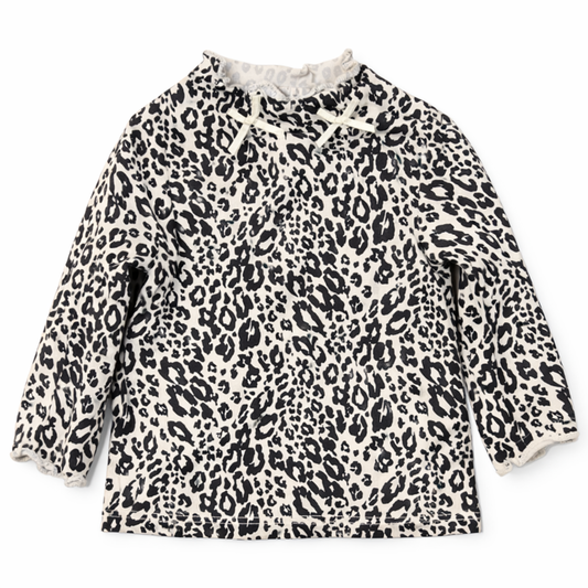 First Impressions Baby Girls Leopard Print Long-Sleeve Top