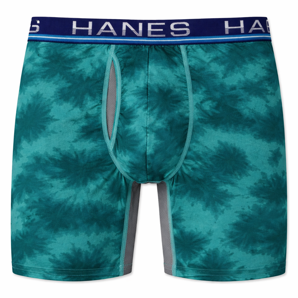 Hanes Men's Ultimate Sport with X-Temp Total Longer Leg Boxer