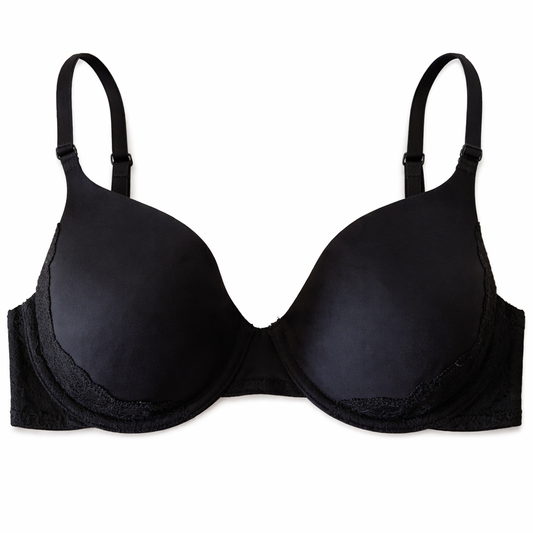 Ambrielle Women's Lightly Padded Underwire Bra Black