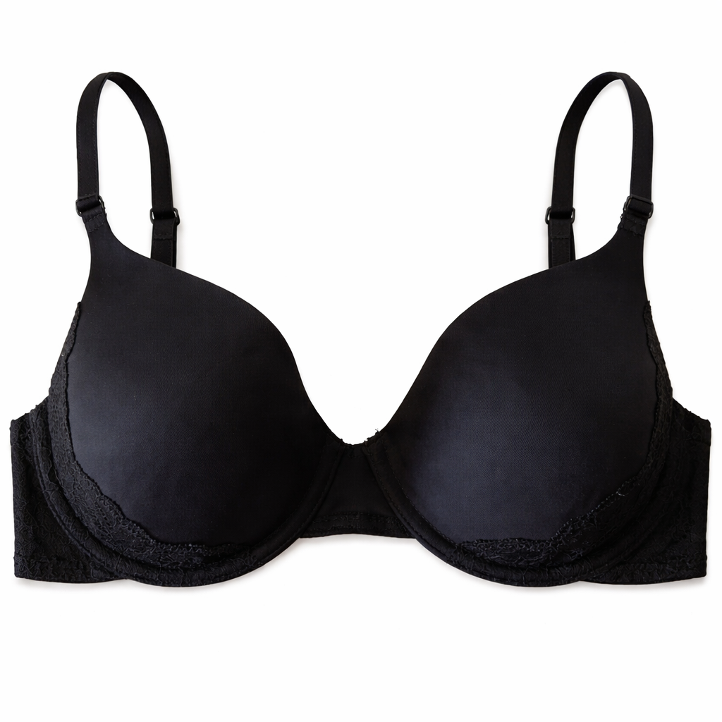 Ambrielle Women's Lightly Padded Underwire Bra Black