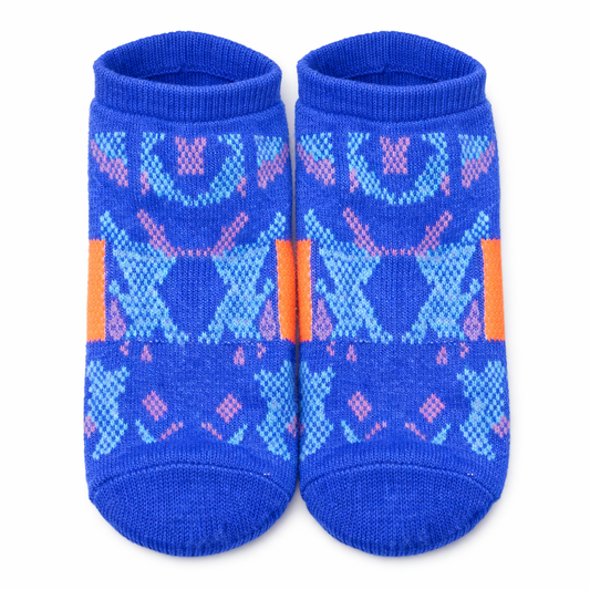 Hanes Blue Nordic Pattern Ankle Socks – Cozy Style