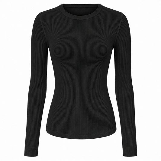 Esmara Women's Ribbed Long Sleeve Top