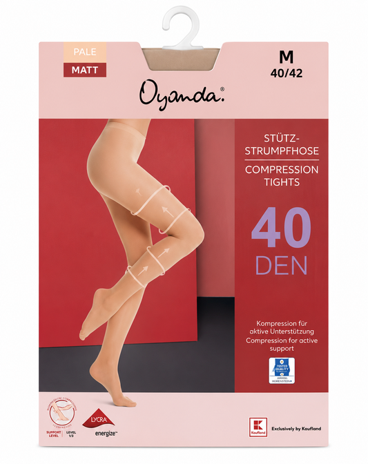 oyand Women's Plain Mesh Tights 40 den