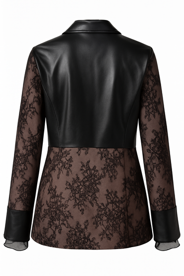 Ursime Leather Jacket With Lace
