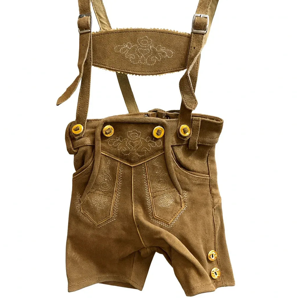 PAULGOS Traditional Kids Leather Lederhosen - Gomix Brands Outlet
