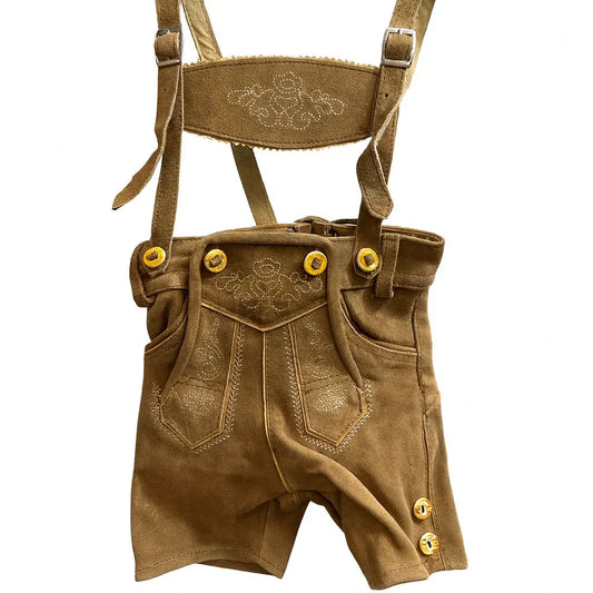 PAULGOS Traditional Kids Leather Lederhosen - Gomix Brands Outlet