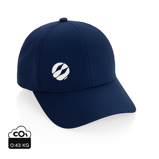 Eco-Friendly Impact AWARE™ RPET 6-Panel Sports Cap with Adjustable Strap - Gomix Brands Outlet