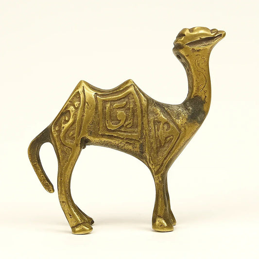 Bronze Caravan: Vintage Handcrafted Camel Figurine - Gomix Brands Outlet