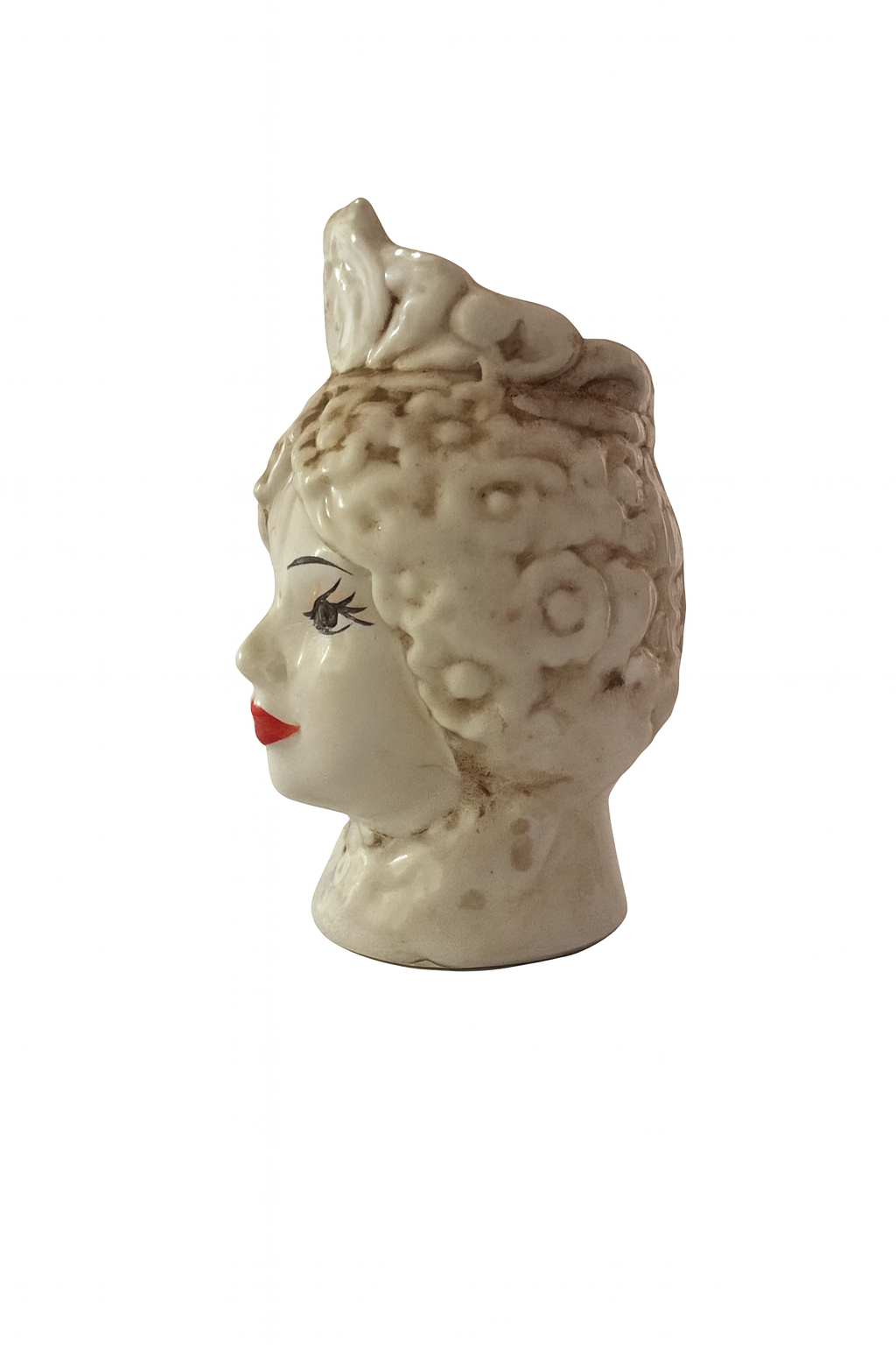Exquisite Giardini di Marzo Mori Woman Antique Ceramic Vase, 8cm Decorative Art