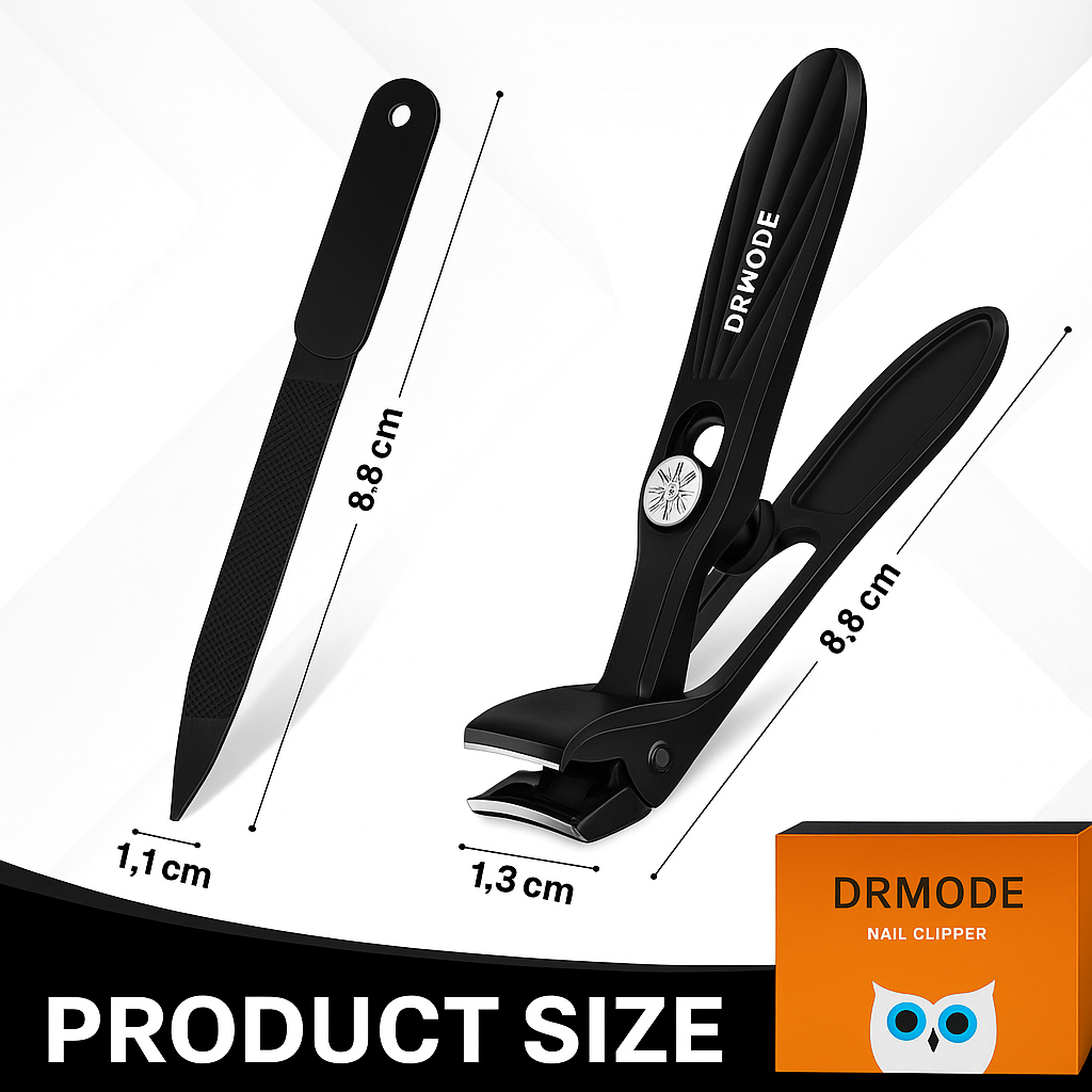 DRMODE Wide Jaw Angled Head Heavy Duty Toenail Clippers.
