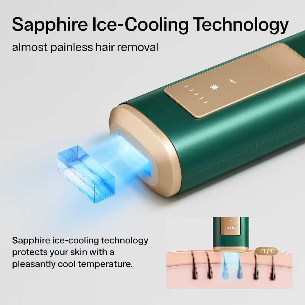 Ulike Air 2 IPL Hair Removal Device with Ice Cooling